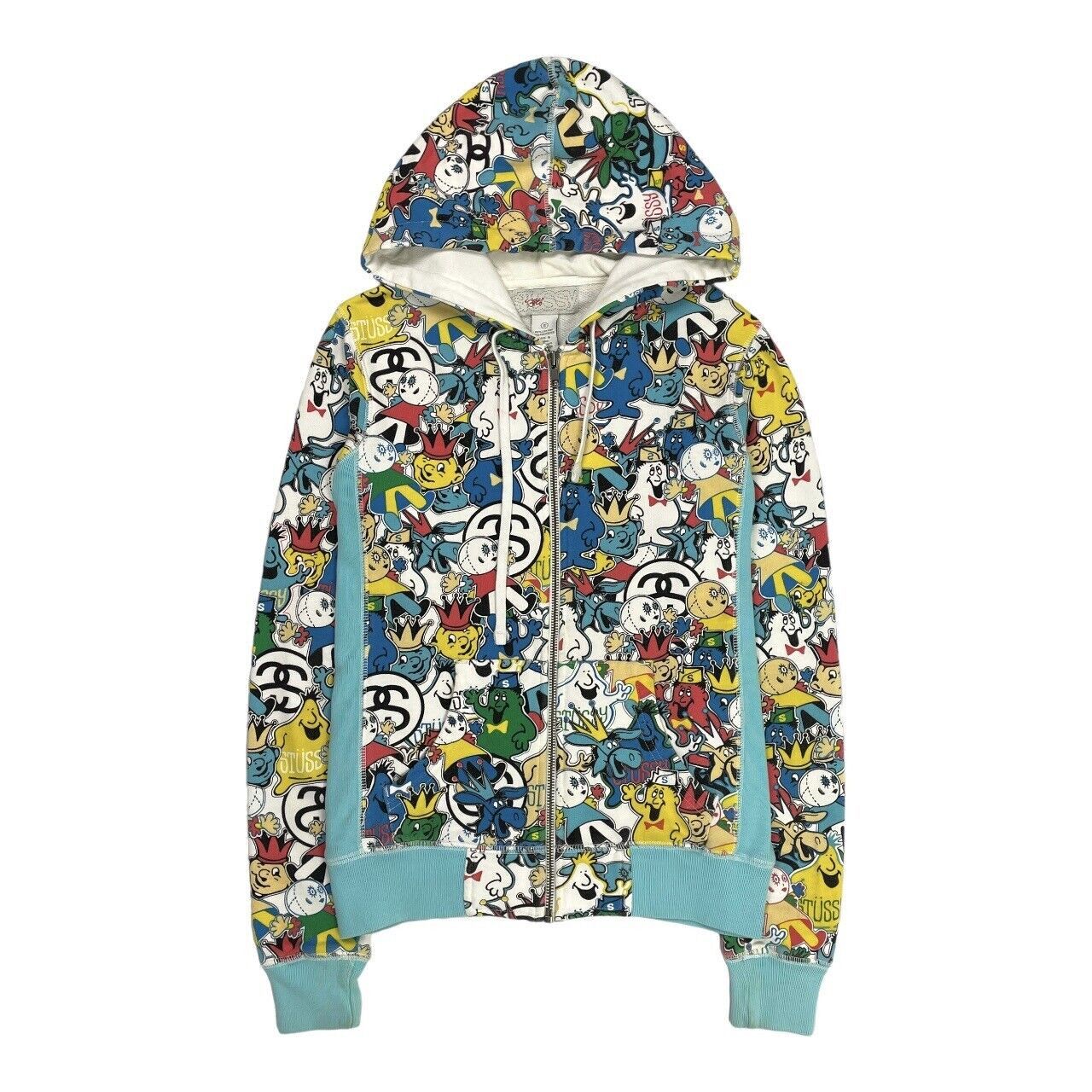 Stussy Vintage Stussy Girls Headz Hoodie Zip Up AOP S Size S / US 4 / IT 40 - 1 Thumbnail