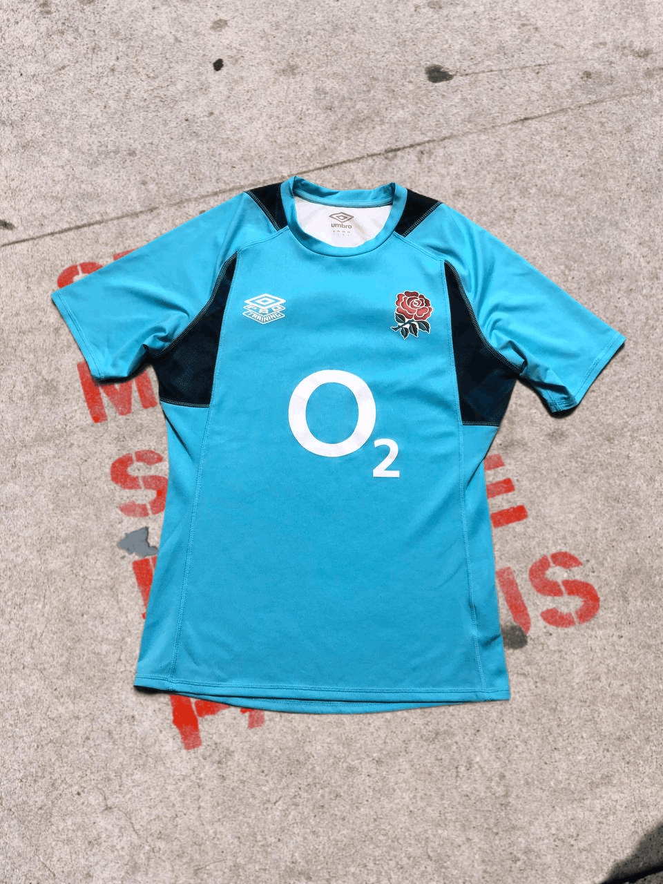 Umbro ENGLAND RUGBY TRAINING Shirt Umbro Pro Blue Short Sleeve Size US L / EU 52-54 / 3 - 1 Thumbnail