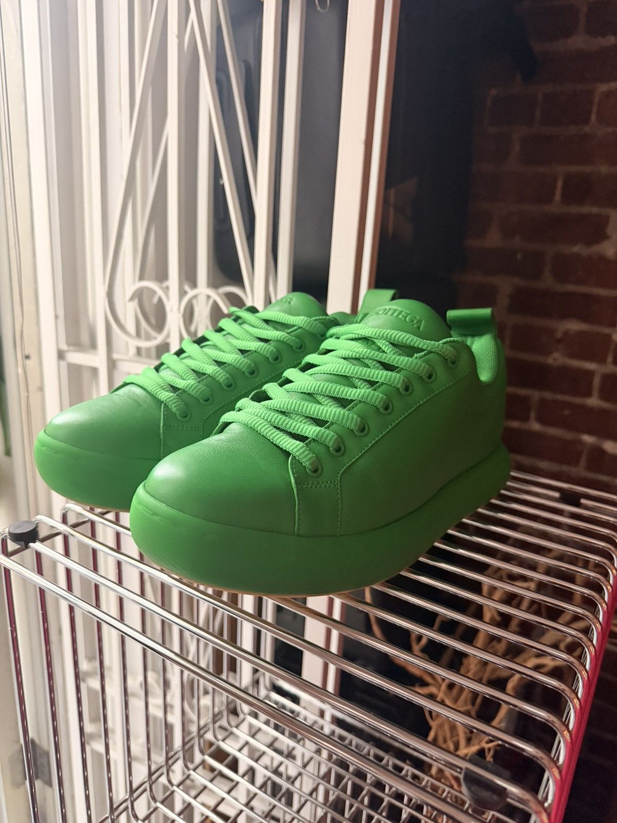 Bottega green shoes like new