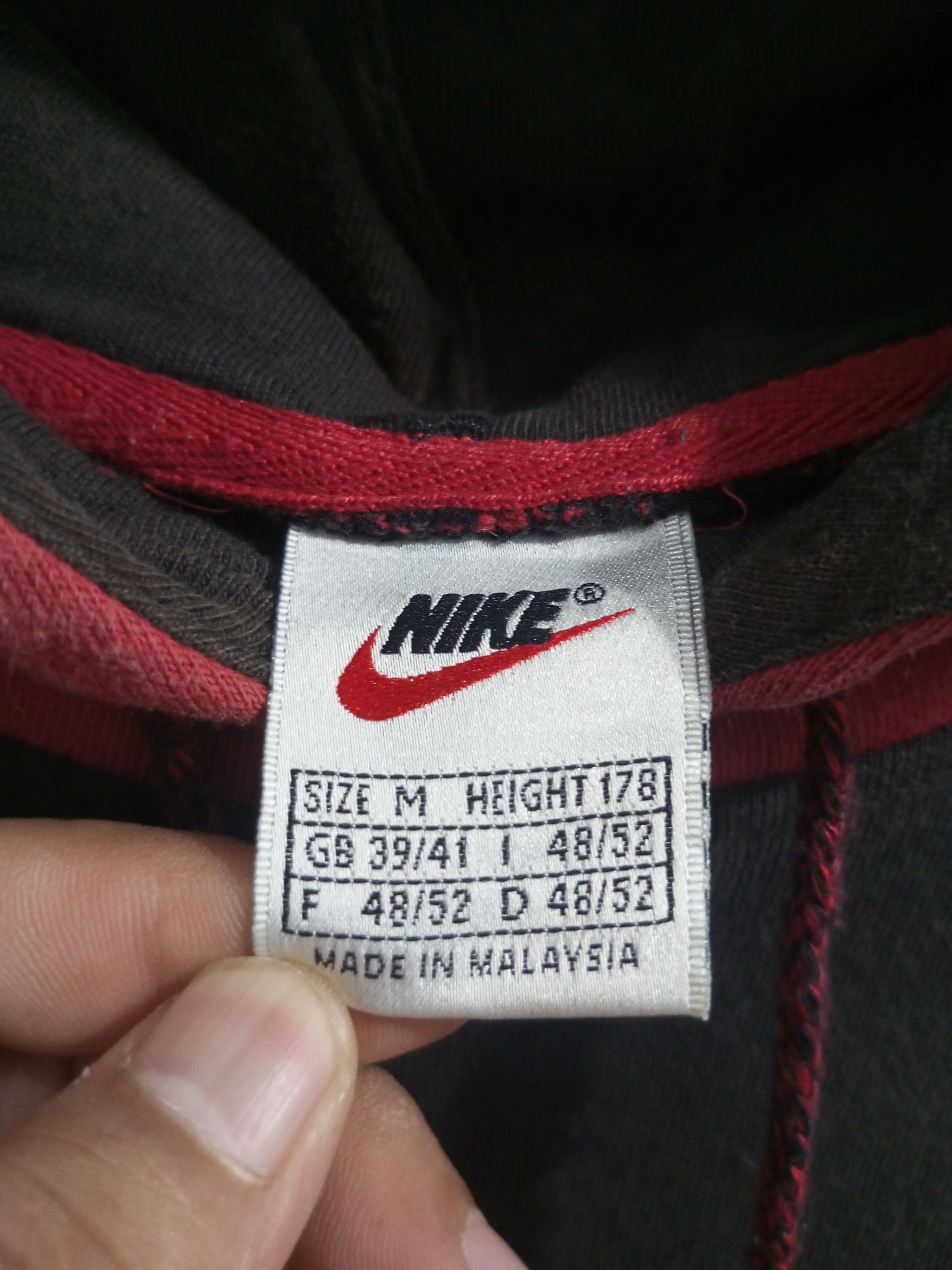 Nike × Vintage Vintage nike big Swoosh sun fadded hoodie Size US M / EU 48-50 / 2 - 13 Thumbnail