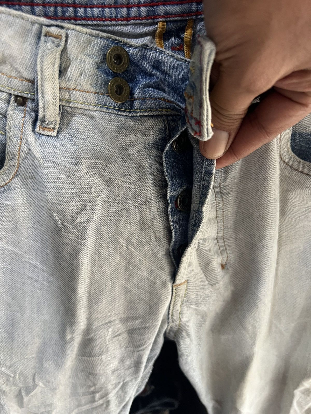 Diesel 🔥Vintage Diesel Industry Made in Italy Distressed Denim Size US 31 - 12 Thumbnail