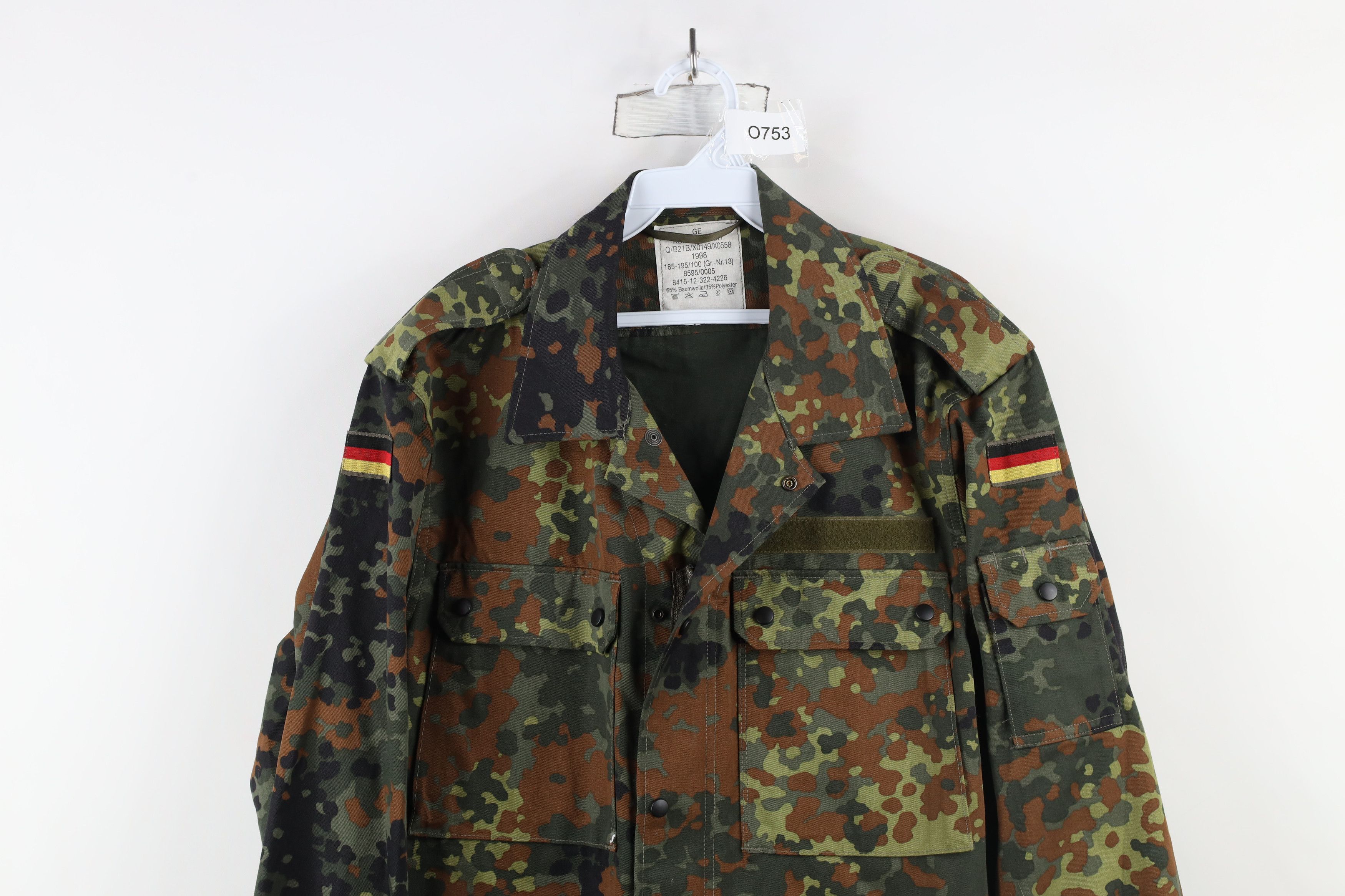Vintage Vintage 90s German Military Camouflage Field Combat Jacket Size US XL / EU 56 / 4 - 2 Thumbnail
