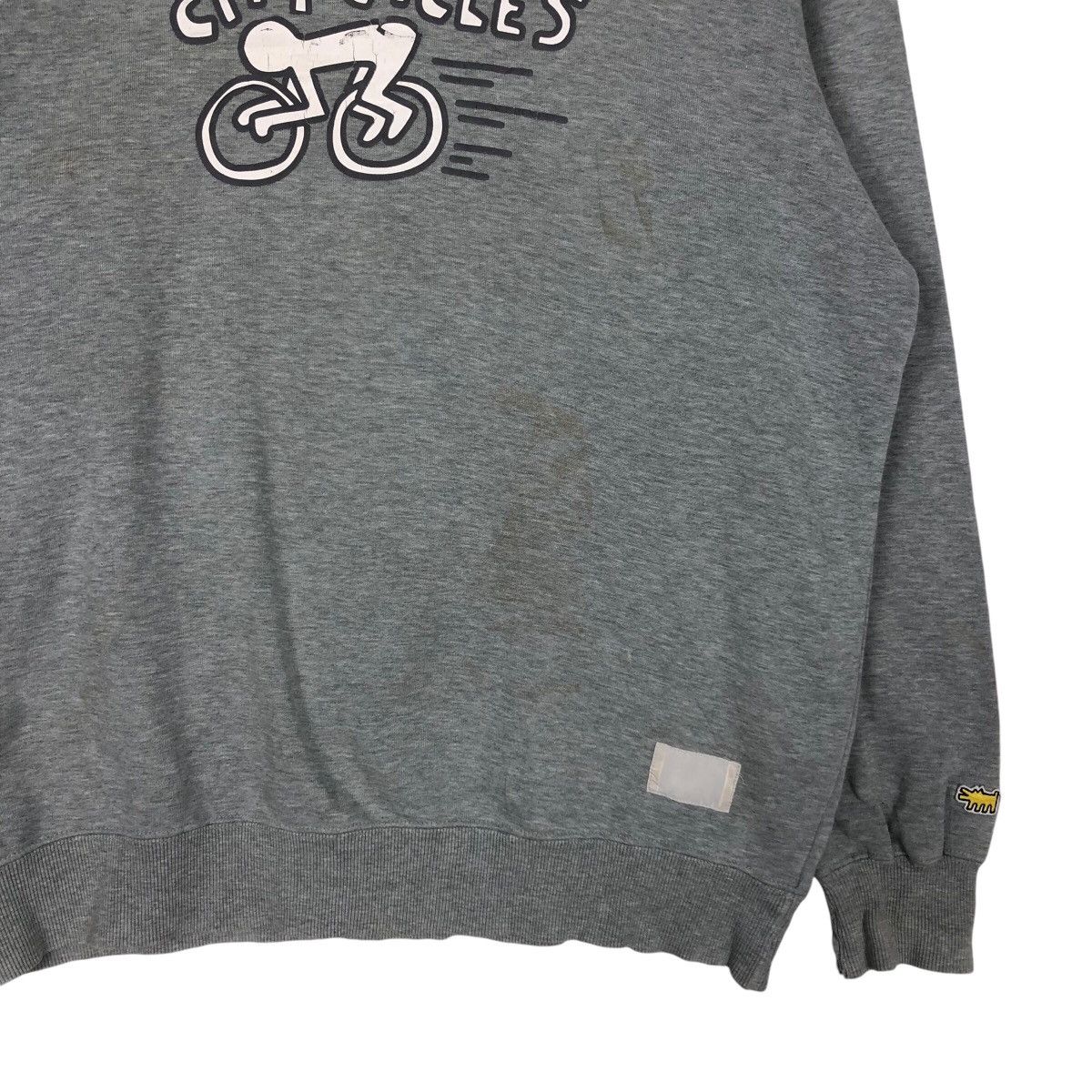 Japanese Brand 📌Vintage Sweatshirt Keith Haring Big Logo Design Size US XL / EU 56 / 4 - 5 Thumbnail
