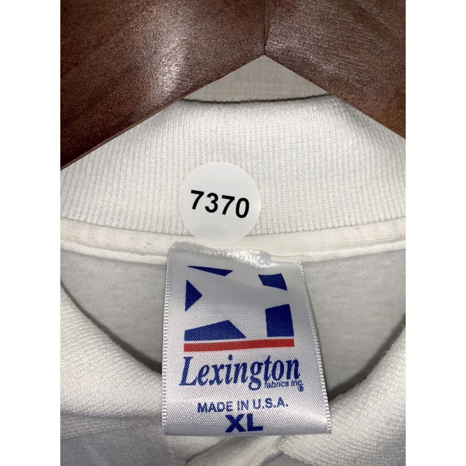 Vintage VINTAGE Lexington Fabrics Polo Shirt Men XL White 1990s Short Sleeve Cotton Blend" Size US XL / EU 56 / 4 - 3 Thumbnail