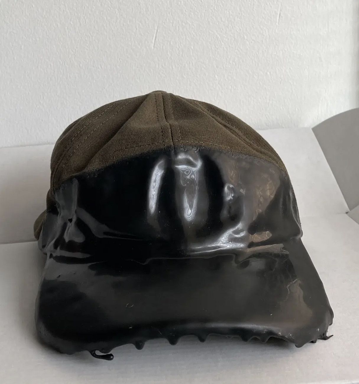 Pre-owned Balenciaga Rubber Dipped  Hat In Green