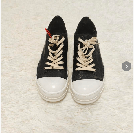 Rick Owens Drkshdw Rick Owens DRKSHDW Black Low Sneakers Size 39 Size US 6 / EU 39 - 5 Thumbnail