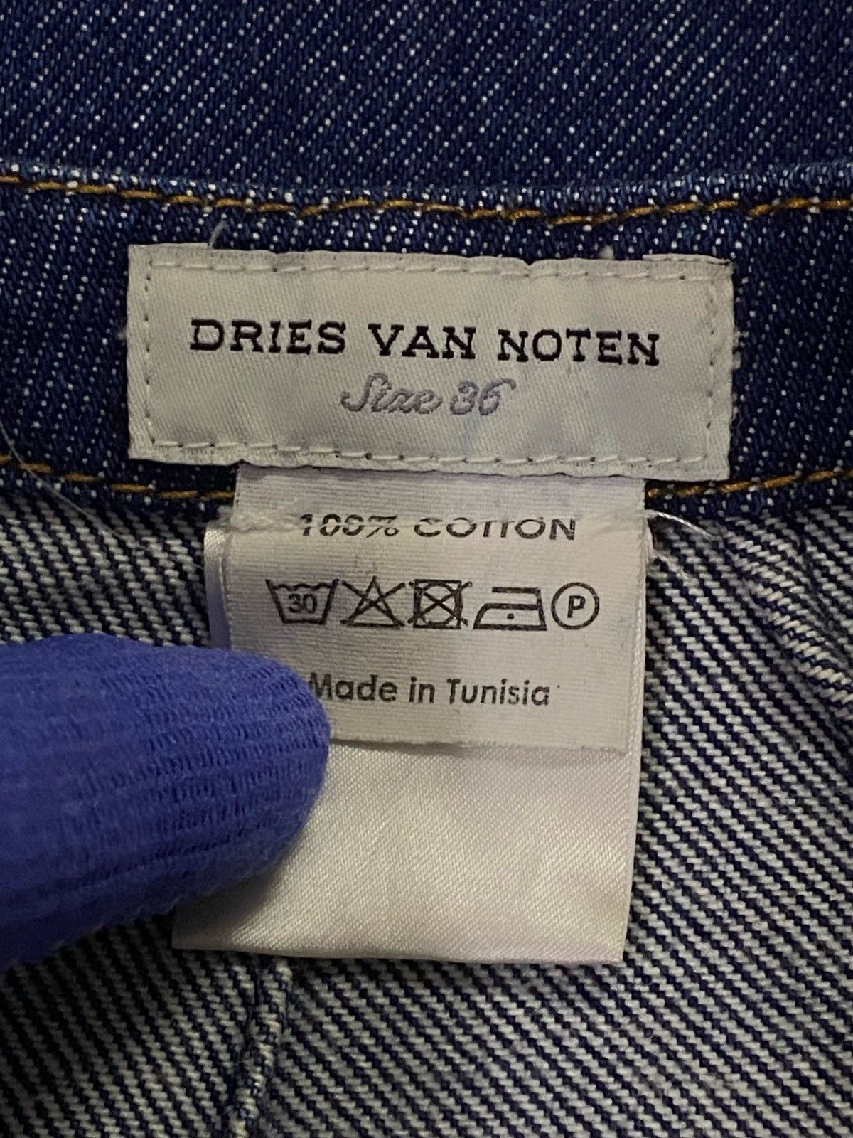 Dries Van Noten Dries Van Noten Patch Pocket Denim Skirt Size 28" / US 6 / IT 42 - 7 Thumbnail