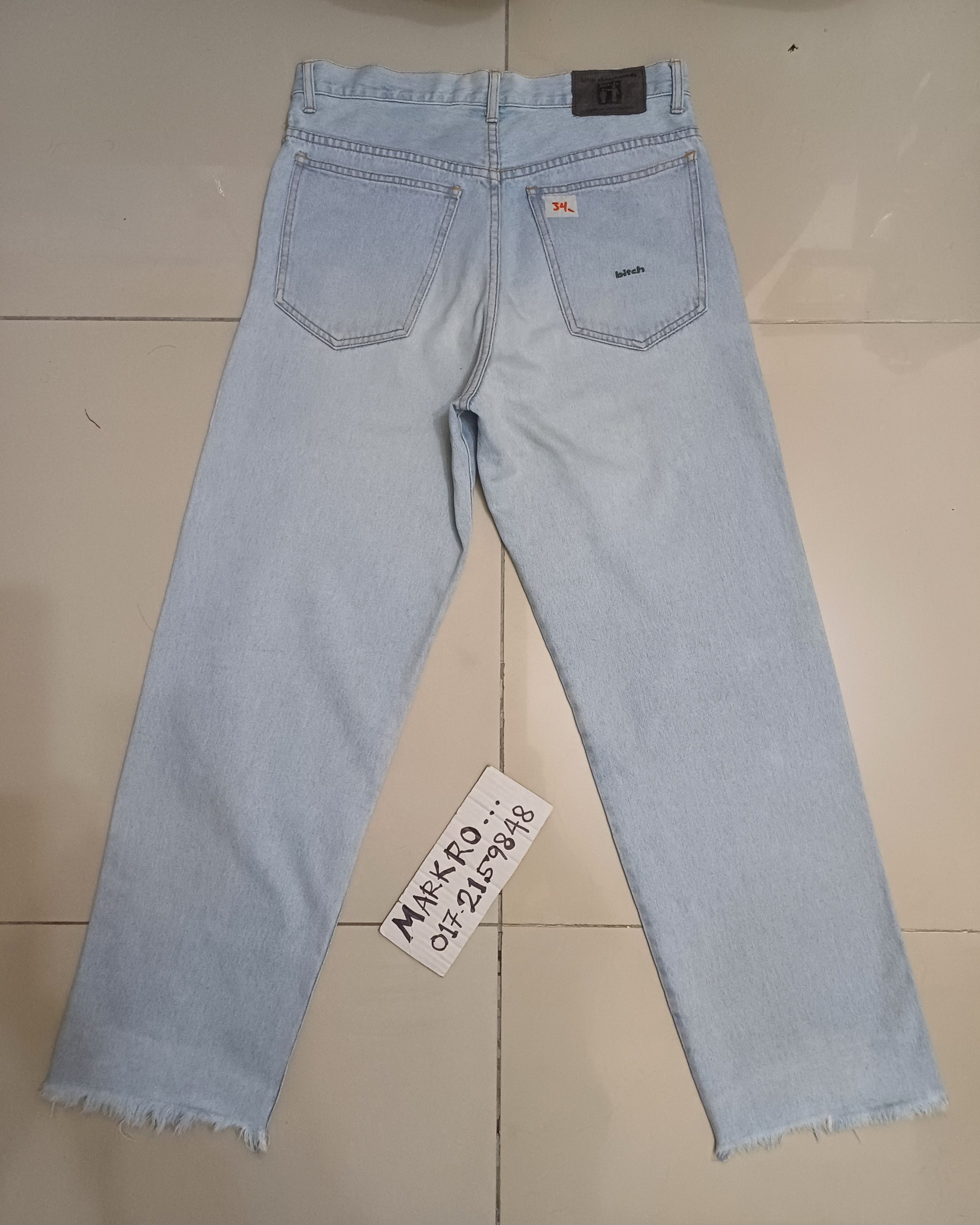 JNCO Vintage y2k/ 90s BITCH SKATEBOARDS baggy jeans Size US 30 / EU 46 - 2 Thumbnail