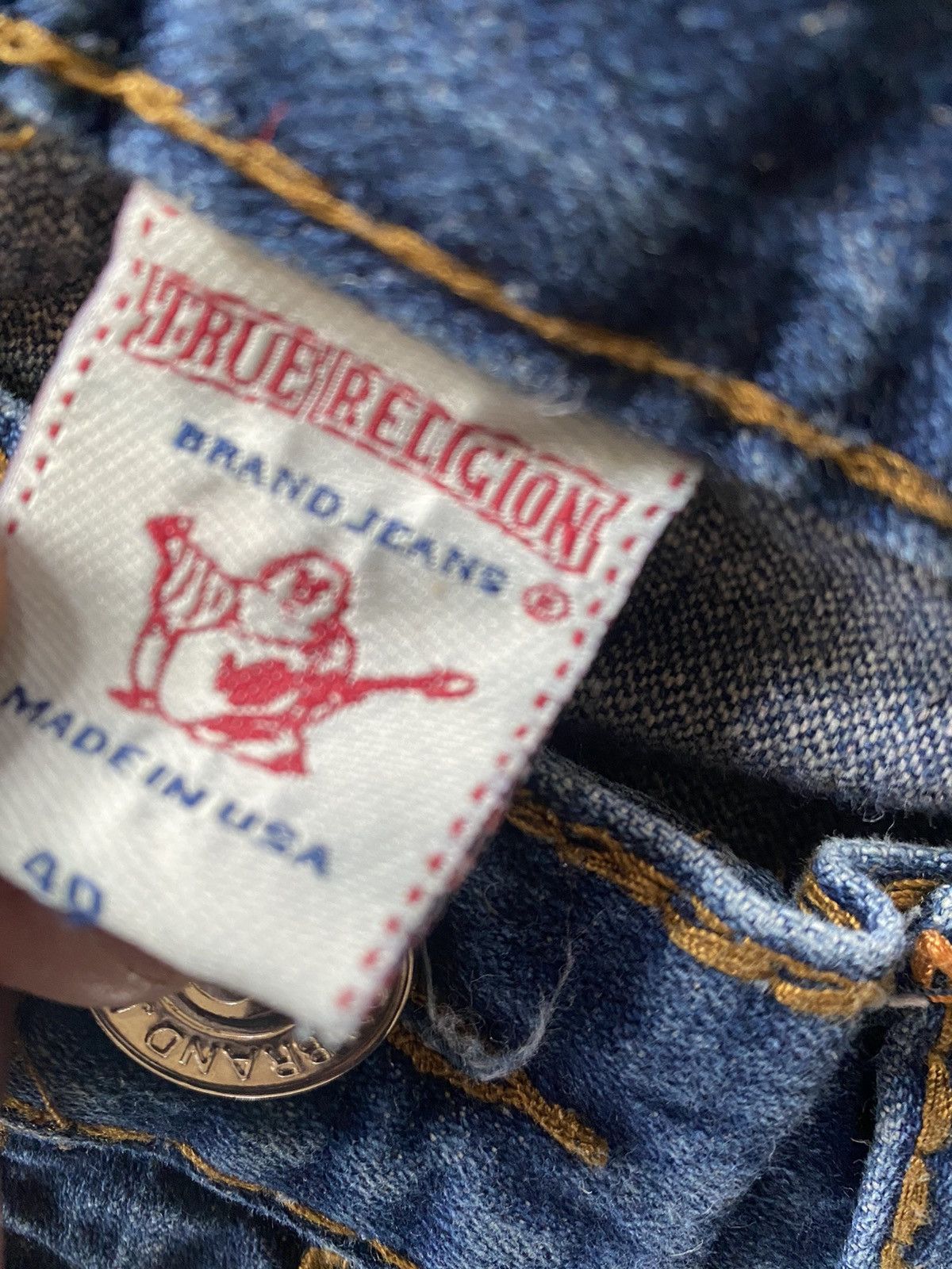 Pelle Pelle × True Religion × Vintage Vintage true religion jeans 40 Size US 40 / EU 56 - 6 Thumbnail