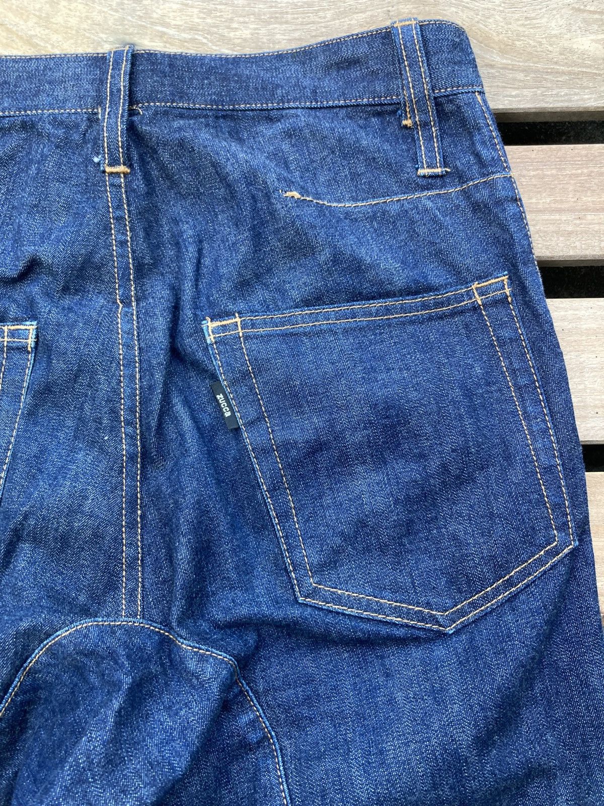 Zucca Archive Zucca Straight Drop Crotch Blue Jeans Size US 29 - 14 Thumbnail