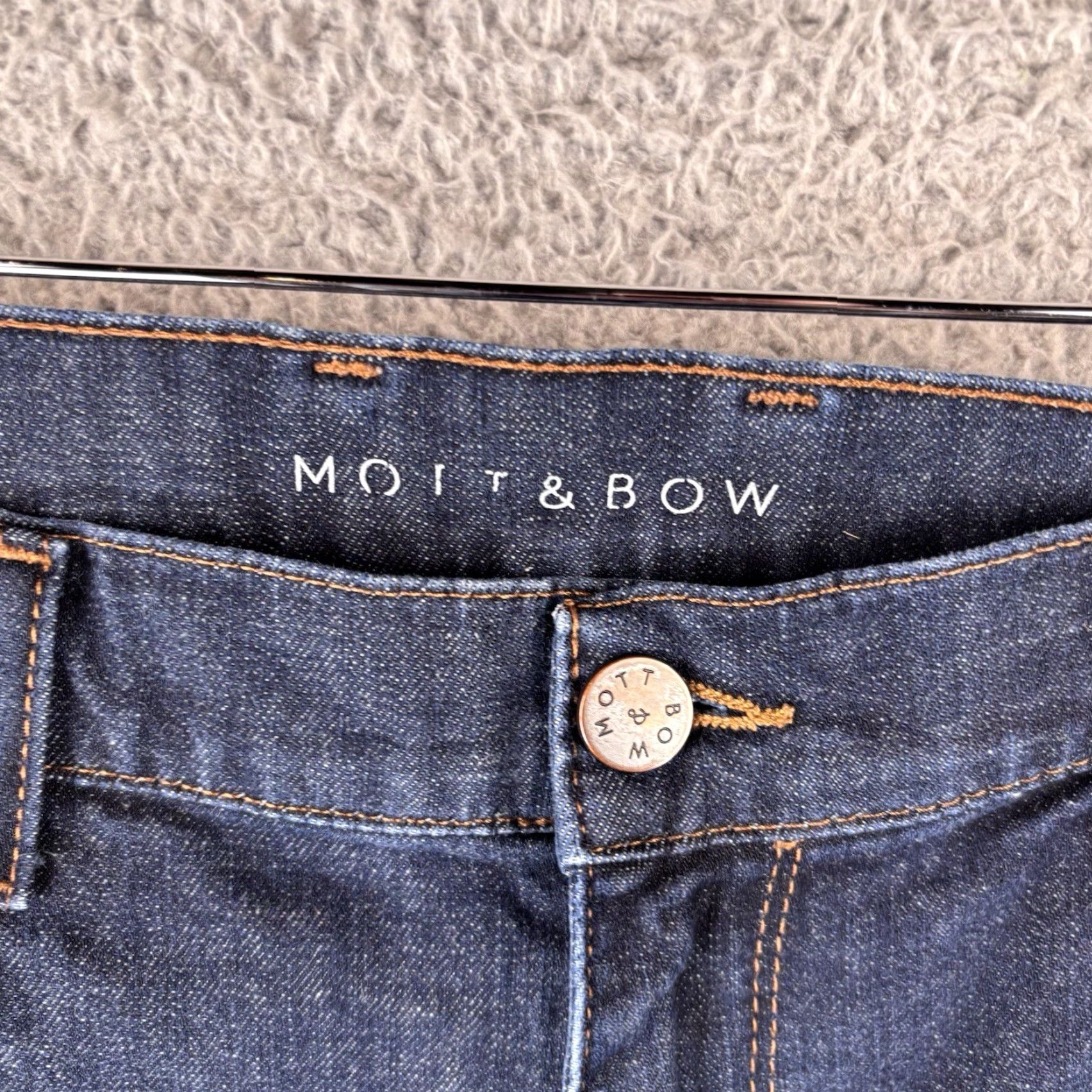 Mott & Bow Mott & Bow Jeans Slim Mens 38x30 Blue Jeans Slim Straight Leg Denim Stretch Regular 5-Pocket Design Vintage No? (but keep phrasing) Size US 38 / EU 54 - 3 Thumbnail