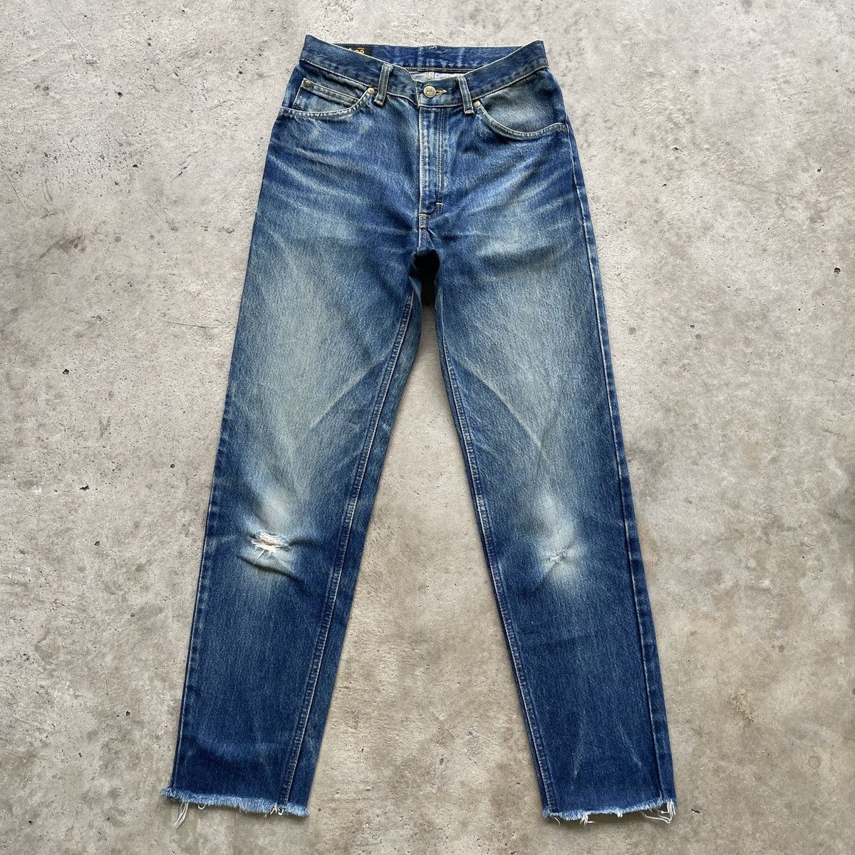 Jean × Lee × Vintage Vintage Lee Distressed Jeans Denim Pants W27x28.5 Size US 27 - 1 Thumbnail