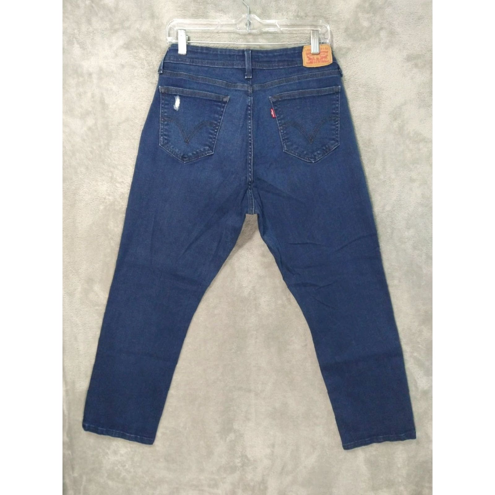 Levi's VINTAGE Levis 529 Jeans Womens 32 Blue Denim Curvy Bootcut Stretch Dark Wash 5-Pocket Design Cowboys Womens Size 32" / US 10 / IT 46 - 2 Thumbnail