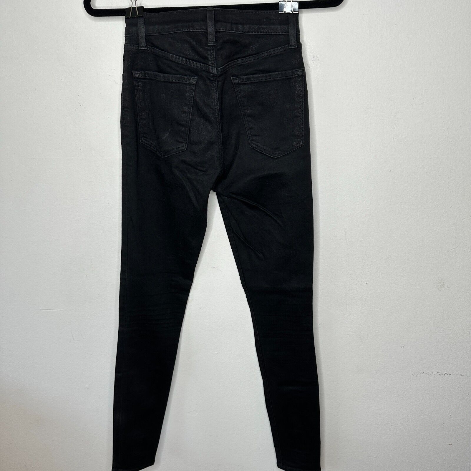 J Brand J Brand Steph Shep Black High-Rise Lace Up jean Vendetta 25 Size 25" / US 0 / IT 36 - 7 Thumbnail