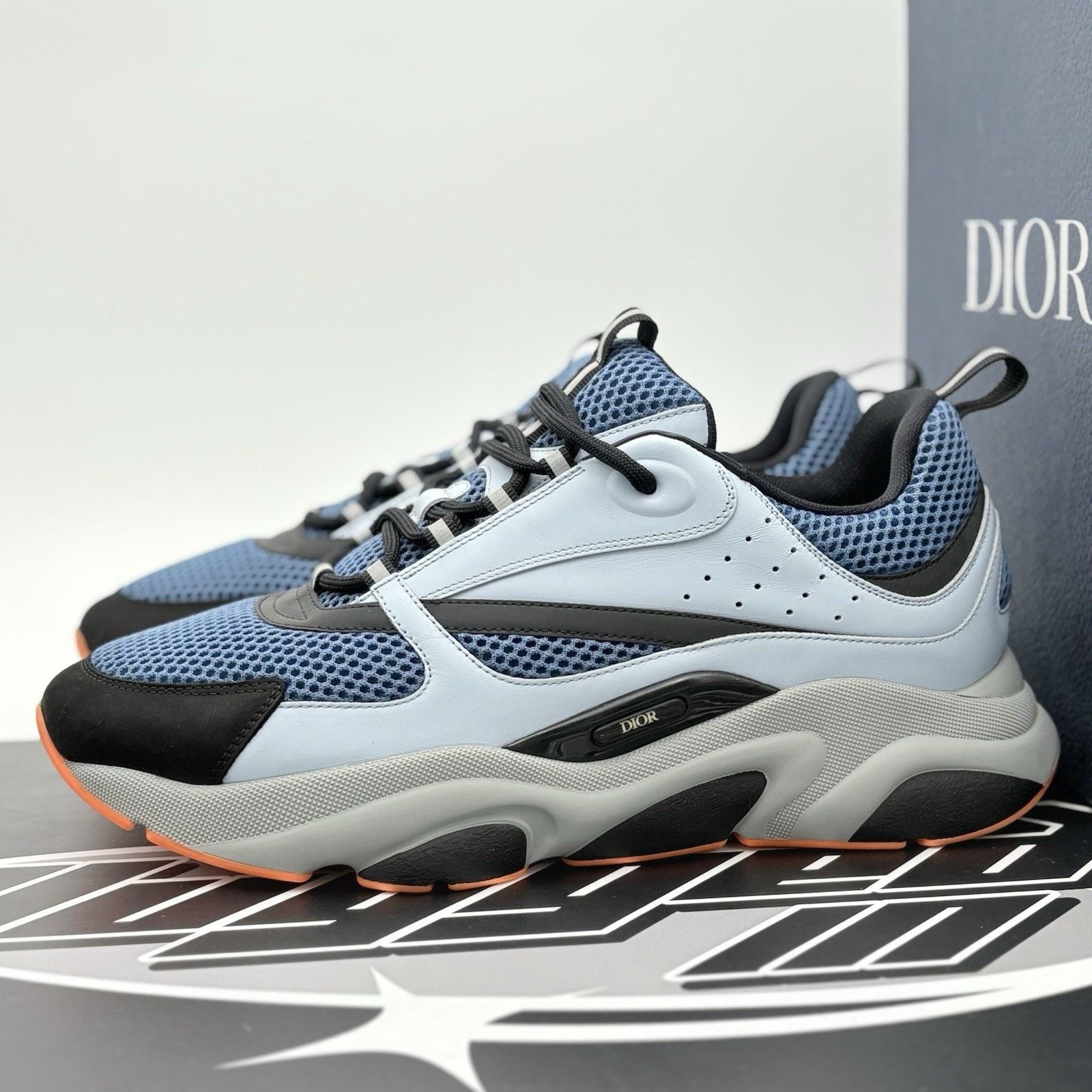 Dior Dior B22 Sneaker ' Light Blue Orange ' | SUPER CLEAN! Size US 13 / EU 46 - 1 Thumbnail
