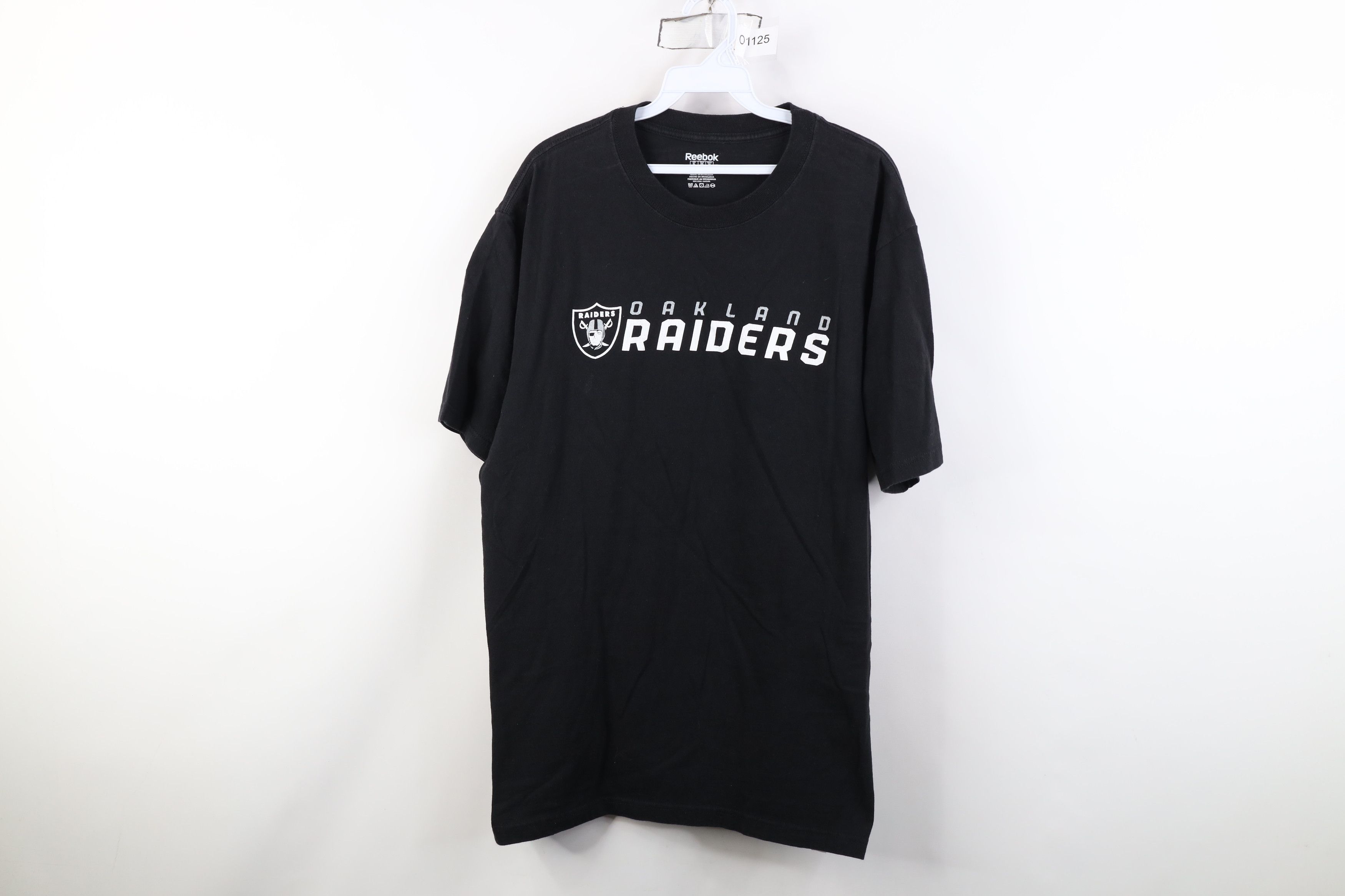Reebok Vintage Reebok Spell Oakland Raiders Football T-Shirt Black Size US XL / EU 56 / 4 - 1 Thumbnail
