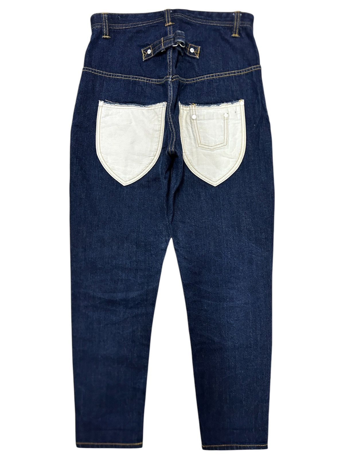 Issey Miyake Vintage Sunaokuwahara Issey Miyake Wide Freak Jeans Size US 29 - 5 Thumbnail
