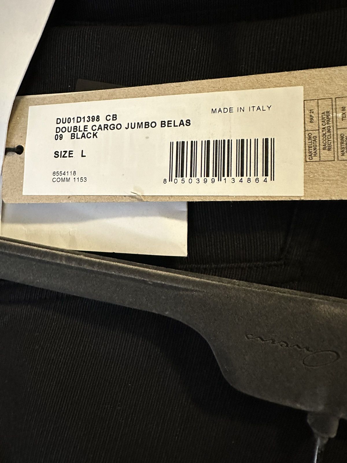 Rick Owens Drkshdw Rick owens drkshdw jumbo cargo belas black size large Size US 34 / EU 50 - 5 Thumbnail