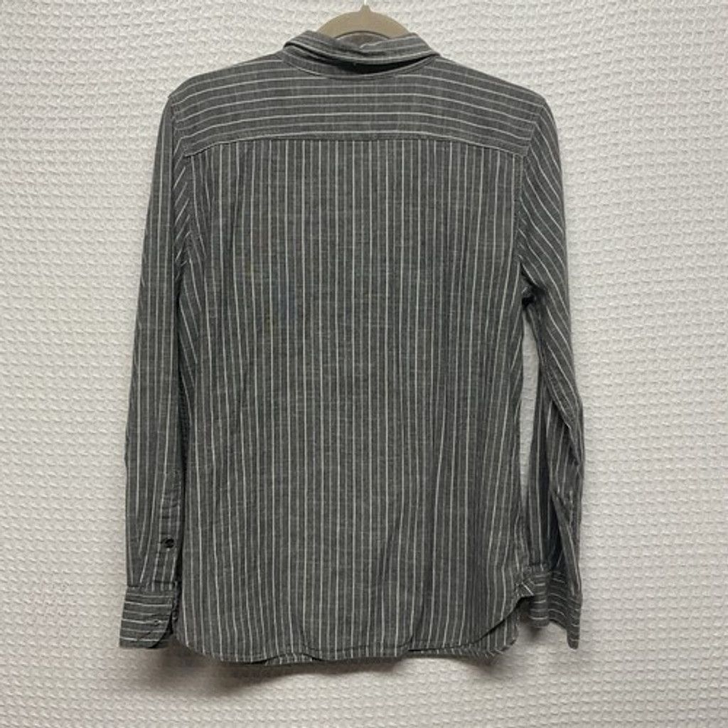 Ralph Lauren Ralph Lauren Gray/White StripeCotton Button Up Shirt Women L Size L / US 10 / IT 46 - 5 Thumbnail