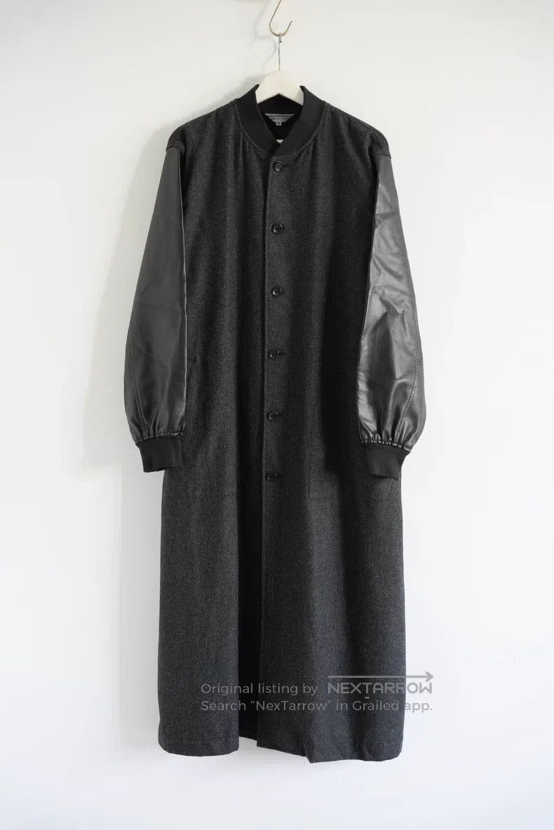 Comme des Garcons Comme des Garcons Leather Sleeve Wool Staff Uniform Size US M / EU 48-50 / 2 - 2 Thumbnail