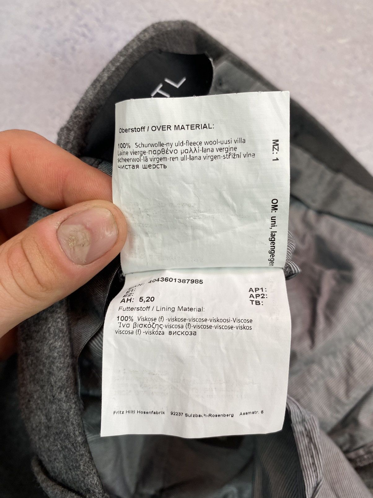 Hiltl Hiltl Viscose Men’s Pants Size US 40 / EU 56 - 18 Thumbnail