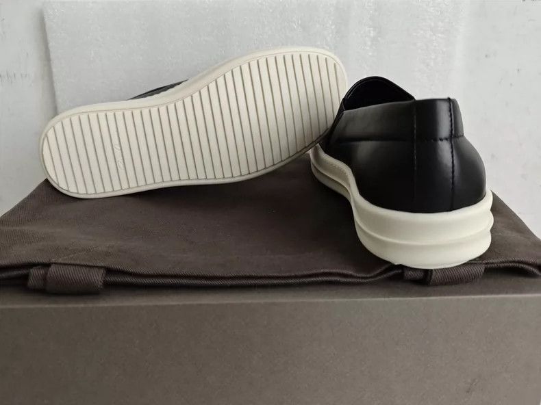 Rick Owens Rick Owens full leather mainline slip-on women's shoe Size US 5.5 / IT 35.5 - 5 Thumbnail