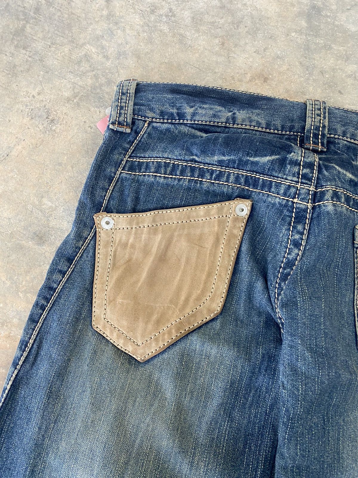 Hysteric Glamour Sick☠️ DoubleName Double Waist Wash Jeans Punk Grunge Size US 32 / EU 48 - 10 Thumbnail