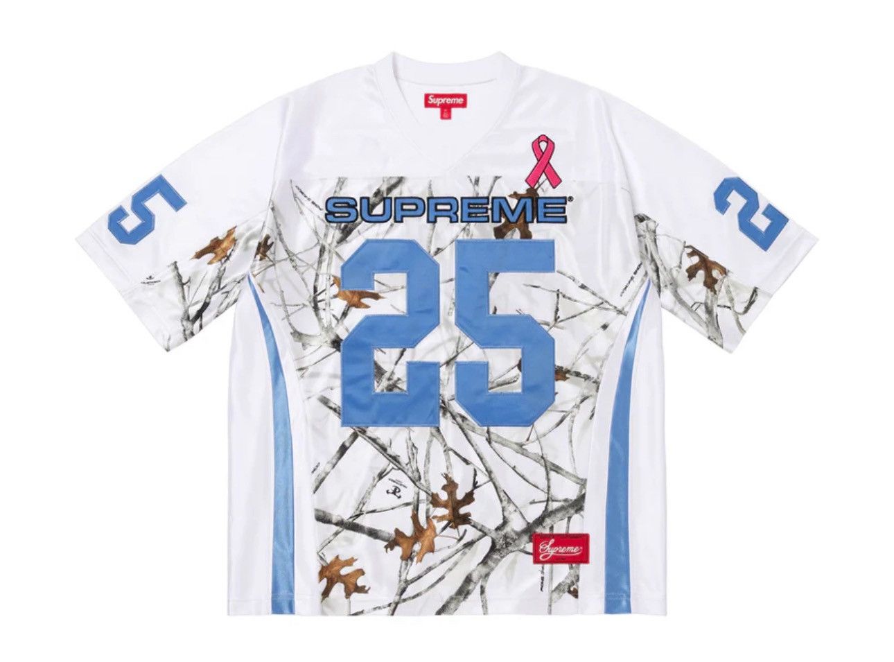 Supreme XL WHITE SUPREME Breast Cancer Awareness Football Jersey Size US XL / EU 56 / 4 - 1 Thumbnail
