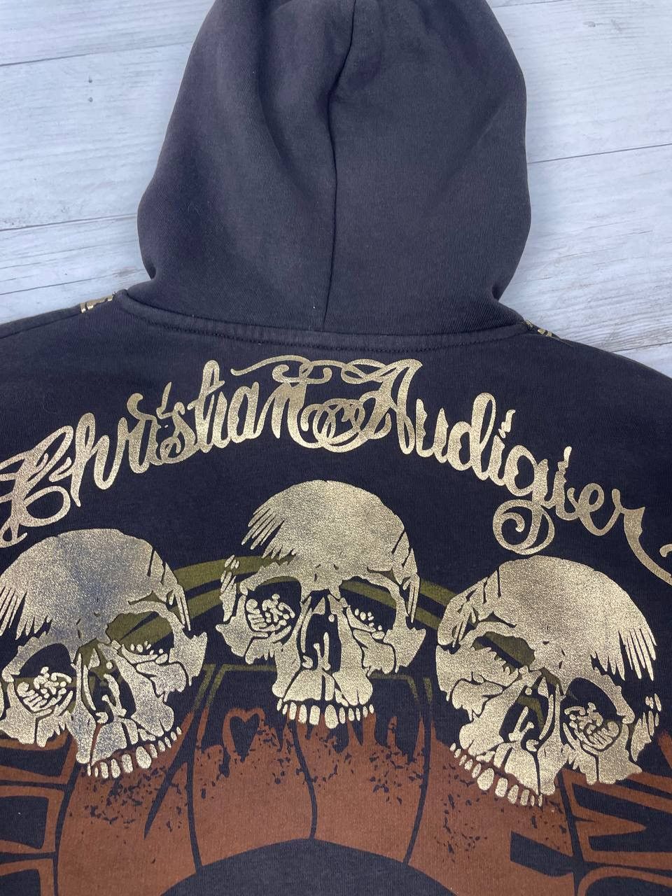 Christian Audigier Vintage Christian Audigier Hoodie Full Zip 90s Y2K Size US XXL / EU 58 / 5 - 21 Thumbnail