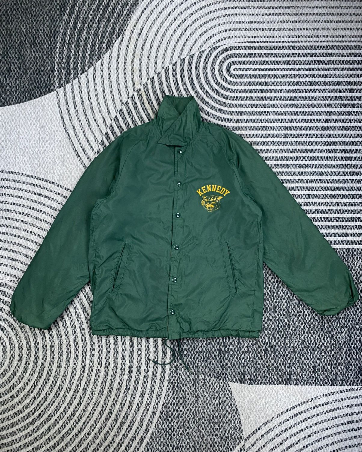 Champion 🔥Vintage 70s Champion Kennedy Tiger Embroidered Coach Jacket Size US M / EU 48-50 / 2 - 5 Thumbnail