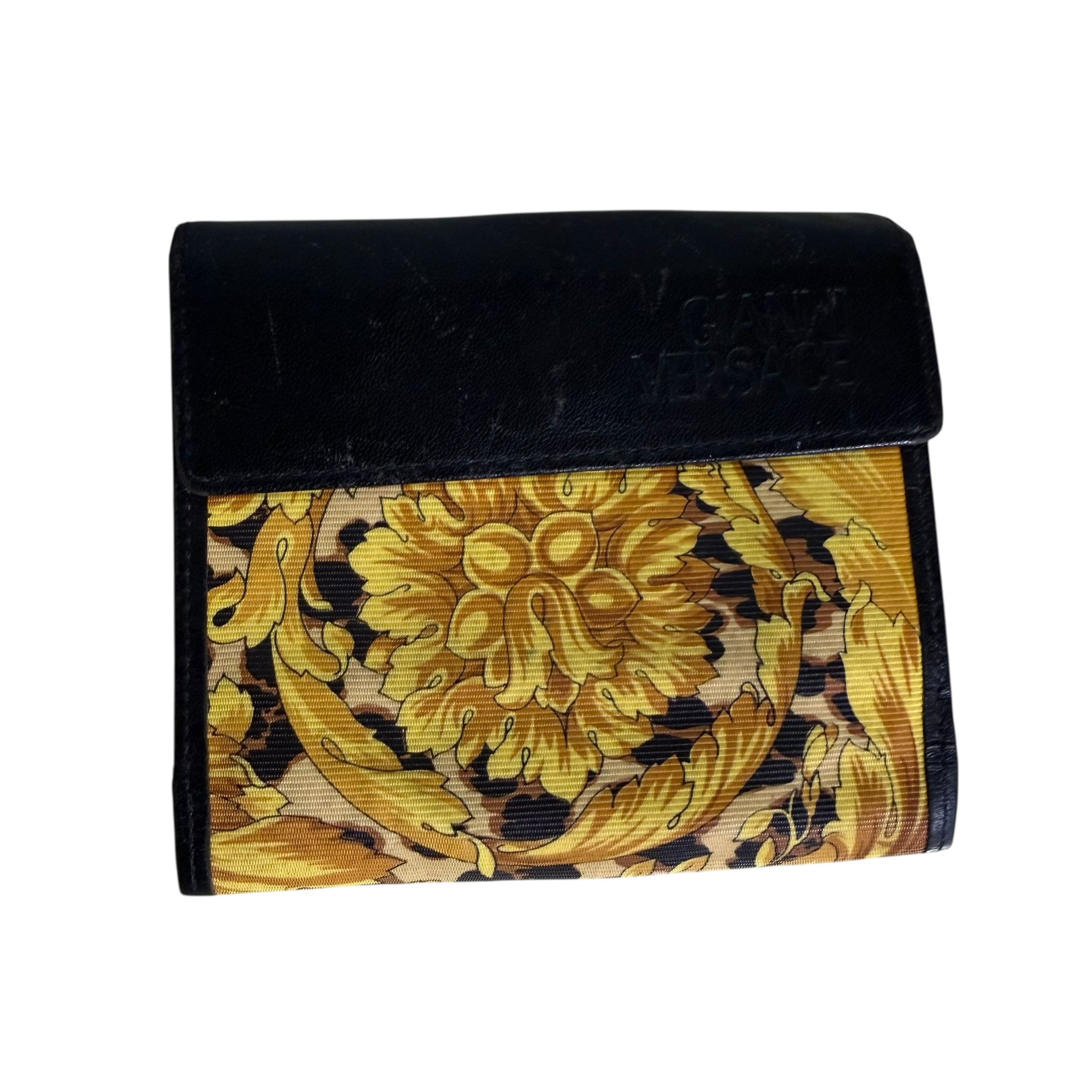 Versace 🔥RARE🔥Vintage Gianni Versace Baroque & Leopard Wallet Size ONE SIZE - 1 Thumbnail