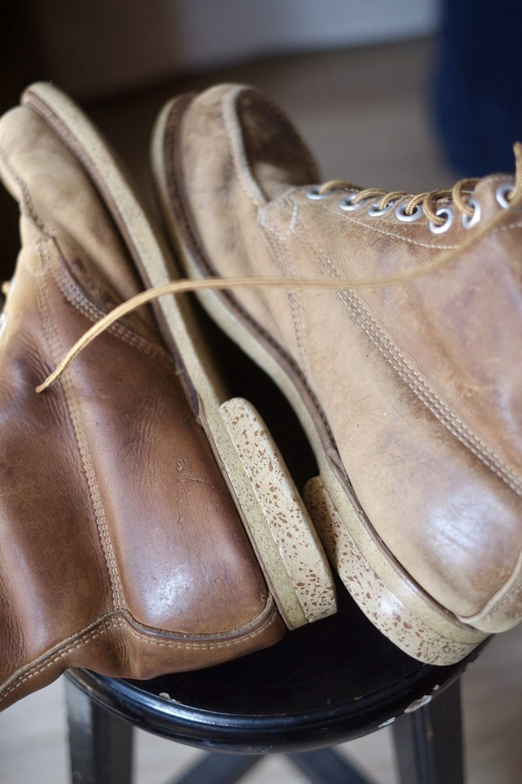 Vintage Vintage Unknown 1960s Moc Toe Boots 10D Size US 10 / EU 43 - 4 Thumbnail