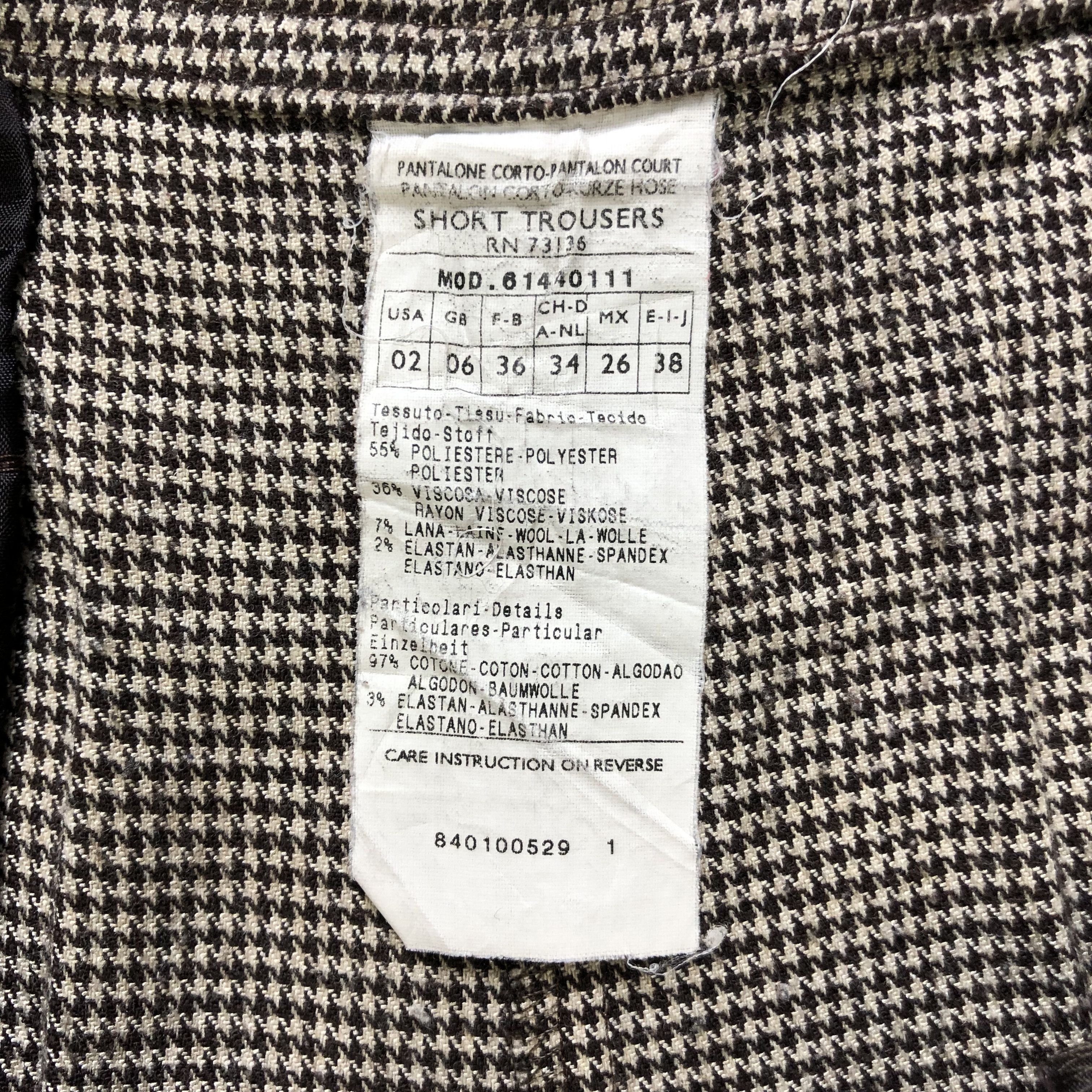 MAX&Co. MAX & CO HOUNDSTOOTH PATTERN SHORT TROUSERS #7279-125 Size 27" / US 4 / IT 40 - 7 Thumbnail