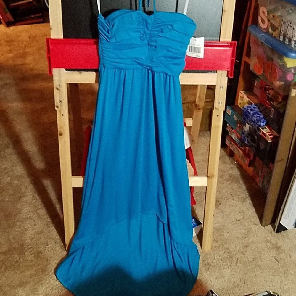 Other City Trends Blue Halter Strap Dress High Low Small Size S / US 4 / IT 40 - 1 Thumbnail