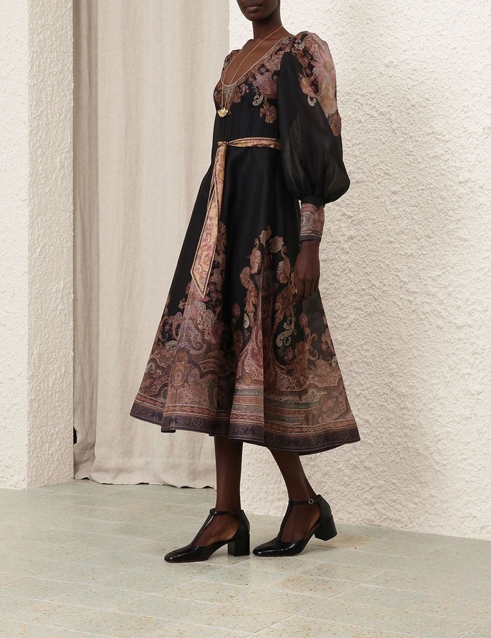 Zimmermann oc11z0925 Illustration Structured Dress in Multicolor Size L / US 10 / IT 46 - 3 Thumbnail
