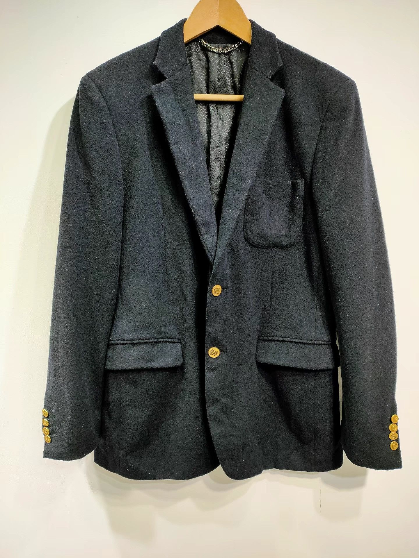 Dolce & Gabbana Dolce&Gabbana Men's Black Wool Coat K29 Size US L / EU 52-54 / 3 - 1 Thumbnail