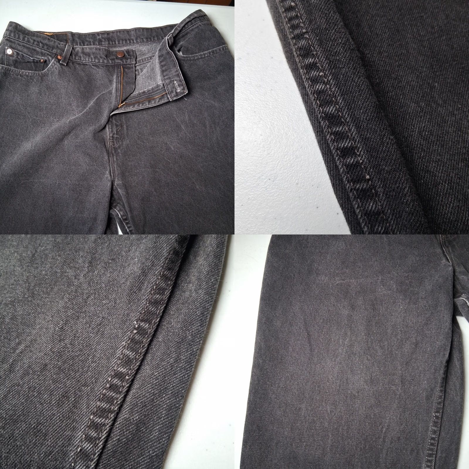 Levi's Vintage Levi's 550 Jeans Plus Size 38x29.5 Relaxed Tapered Leg Black Denim Jeans Womens Size 26" / US 2 / IT 38 - 10 Thumbnail