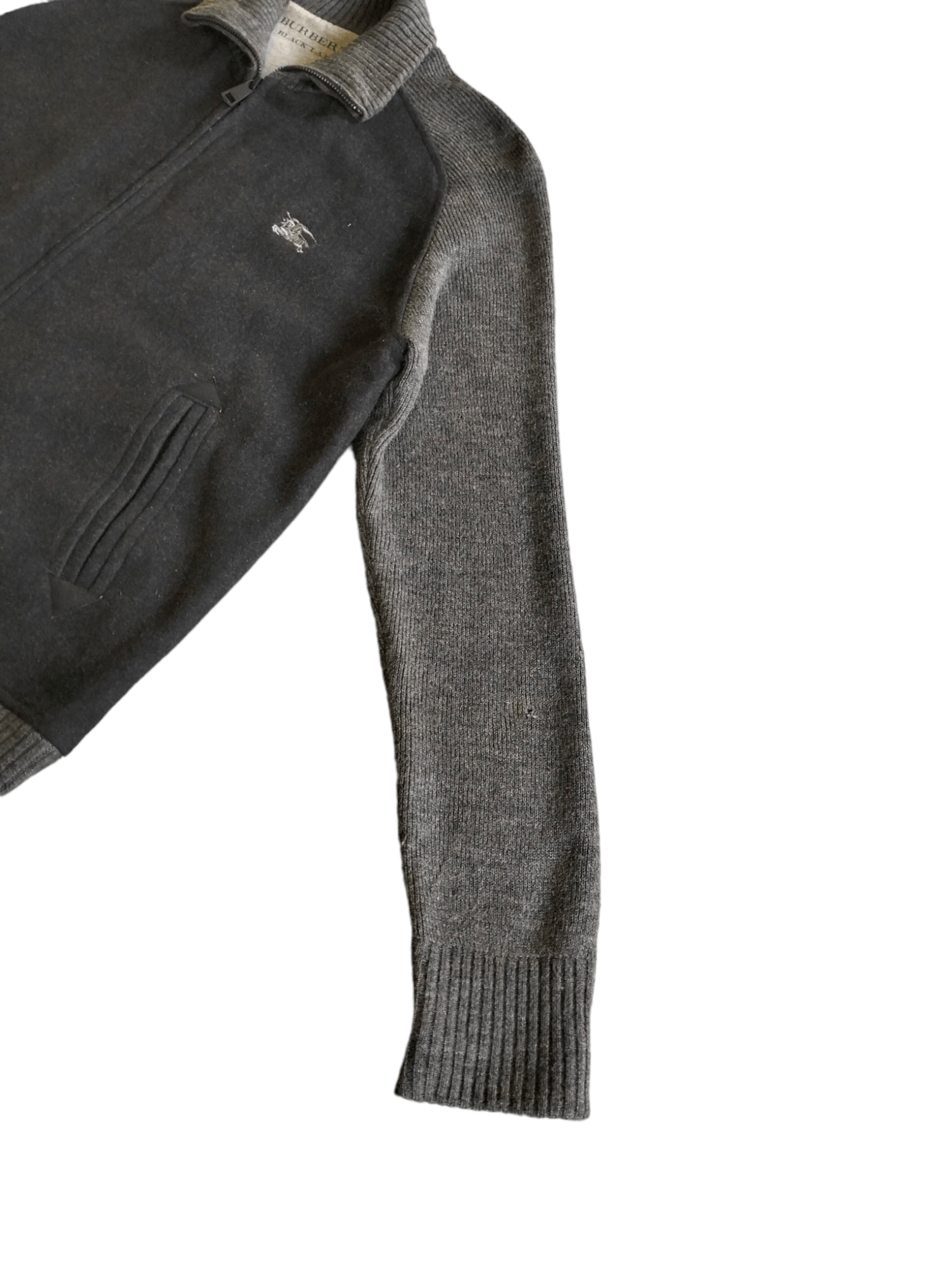 Burberry Burberry Black Label Wool Knit Sweater Zipper Jacket rare Size US M / EU 48-50 / 2 - 5 Thumbnail