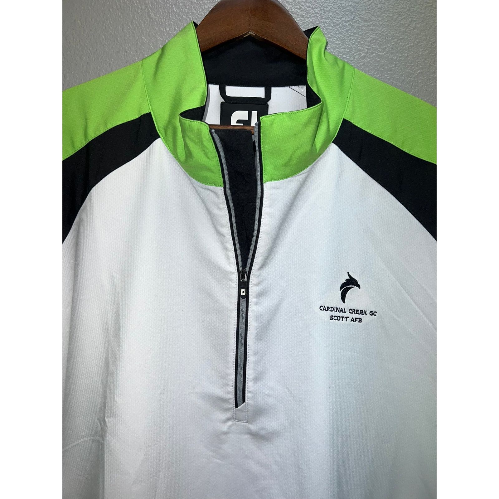 Footjoy Footjoy White Green Active Shirt Cardinal Creek Golf AFB XL Size US XL / EU 56 / 4 - 2 Thumbnail