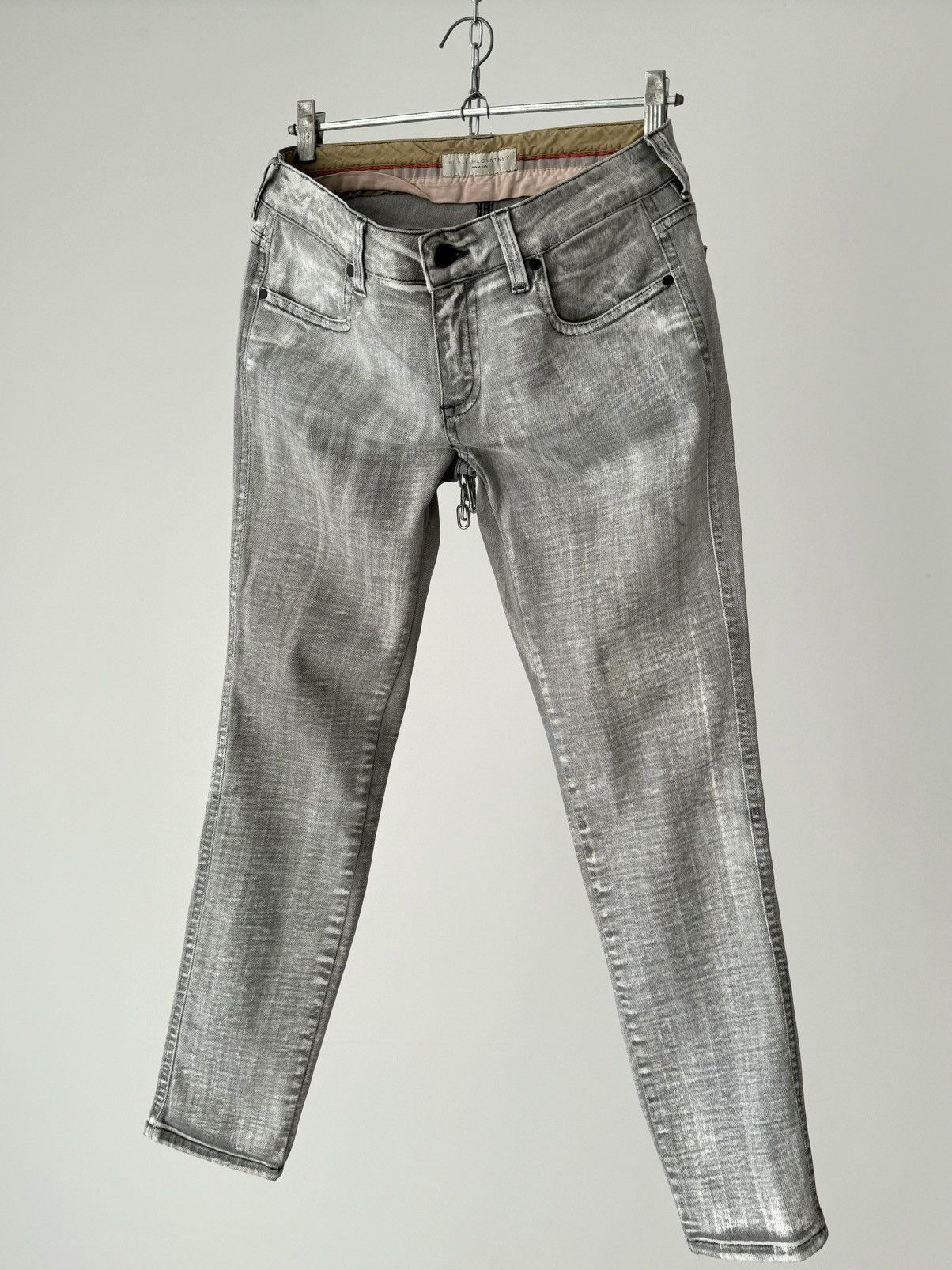 Stella McCartney Stella McCartney Acid Wash Slim Grey Jeans Pants Size US 31 - 4 Thumbnail