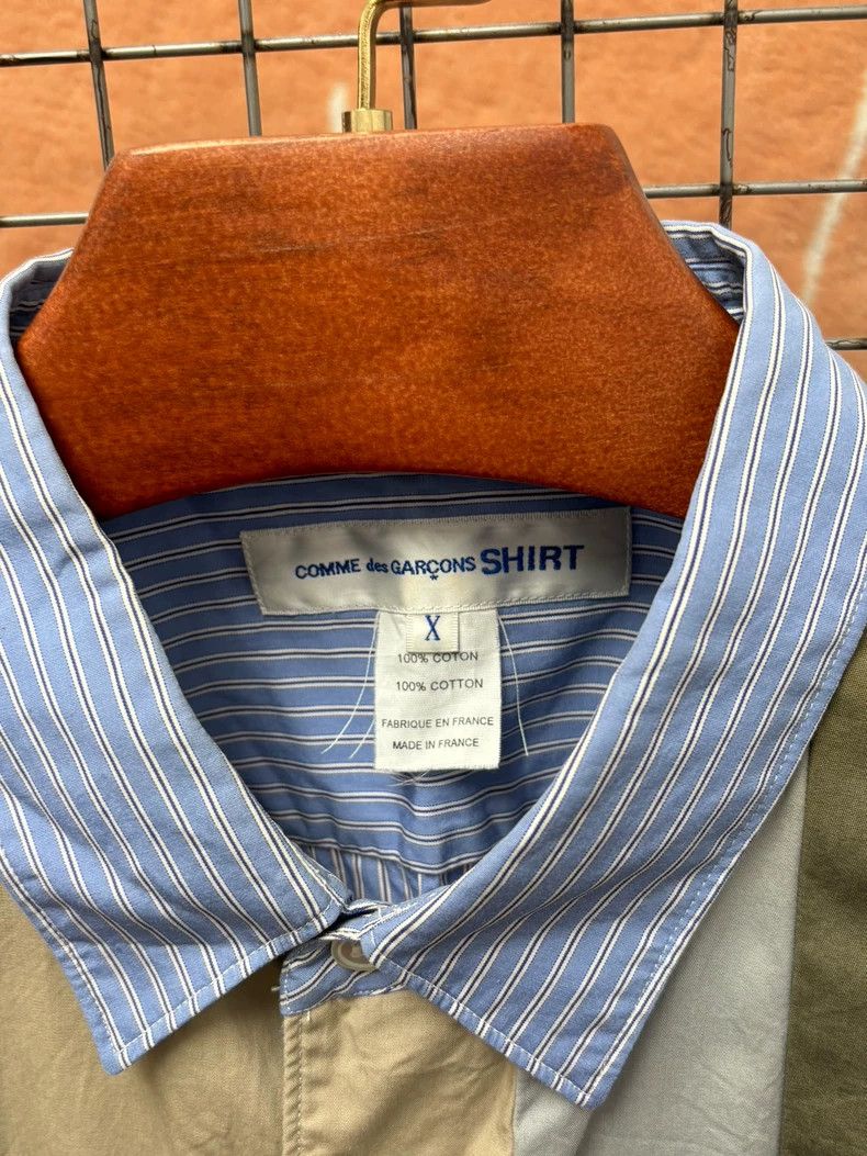 Comme des Garcons Comme Des Garcons Green striped print shirt Size US XL / EU 56 / 4 - 3 Thumbnail
