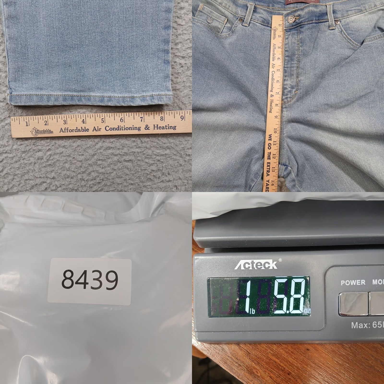 Gloria Vanderbilt VINTAGE Gloria Vanderbilt Amanda Jeans Women 18P Light Wash Tapered Stretch Denim EUC Size 40" / US 18 - 10 Thumbnail