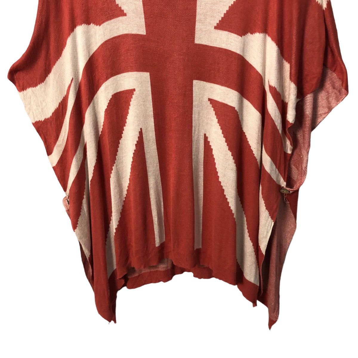 Homespun Knitwear Vintage Net Ladies Britain Flag Knitwear Cardigan Size ONE SIZE - 8 Thumbnail