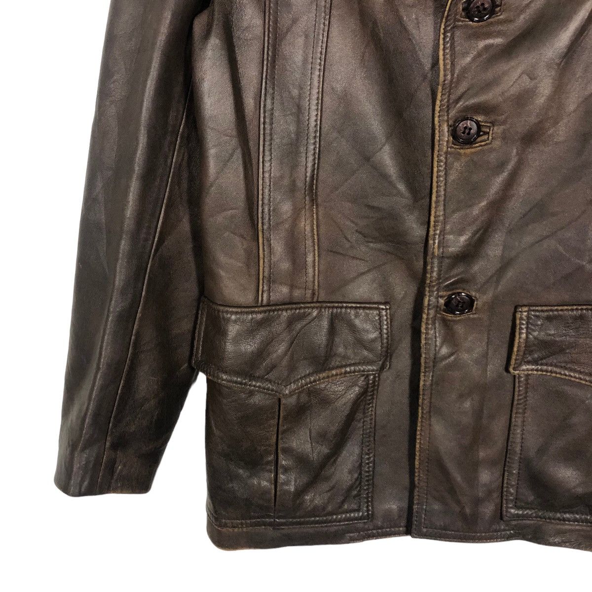 Japanese Brand 🔥90’s Vintage Leather Jacket John Lewis Partnership Size US S / EU 44-46 / 1 - 3 Thumbnail