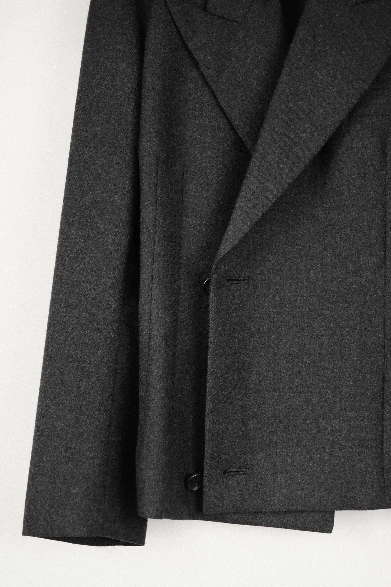Yohji Yamamoto Yohji 98AW Archive Peak Lapel Mermaid Charcoal Size US XS / EU 42 / 0 - 5 Thumbnail