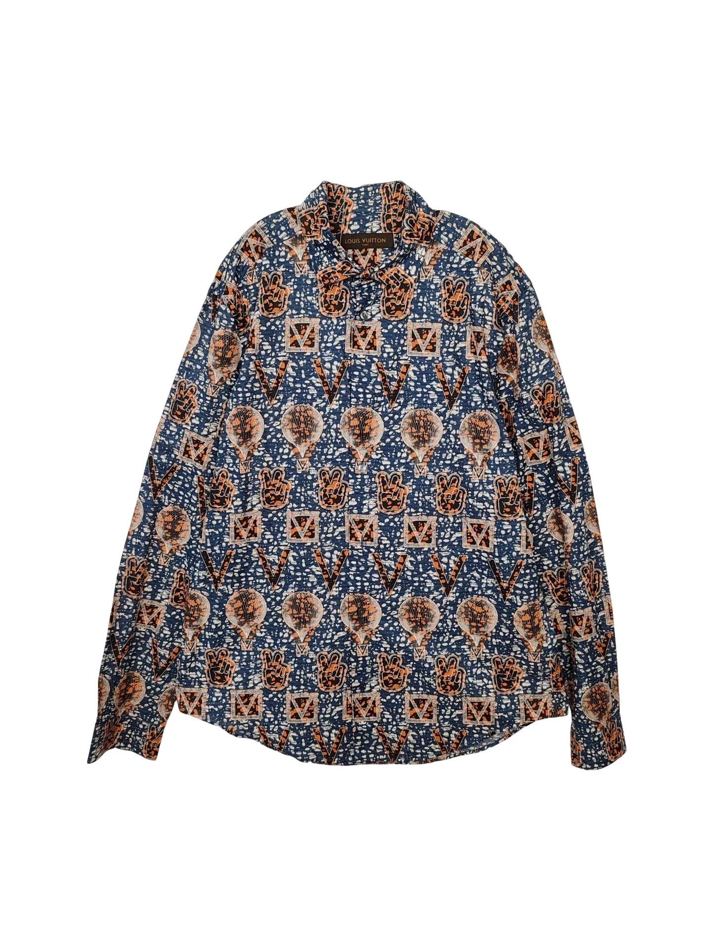 Louis Vuitton Louis Vuitton Multi-Print Button Up Shirt XL Size US XL / EU 56 / 4 - 1 Thumbnail