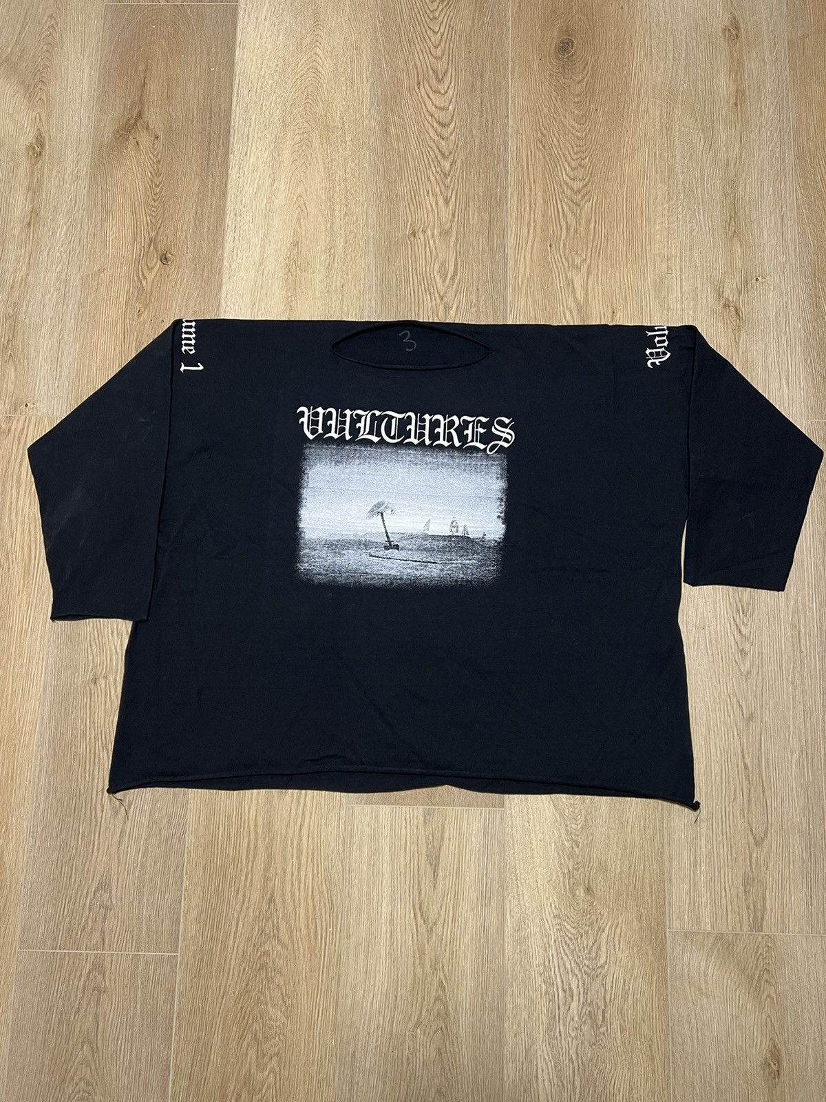 ☆YEEZY Gosha Vultures☆ ラグランロング T シャツ Yeezy Yeezy YZY Gosha Vultures Long Sleeve T-Shirt - Black