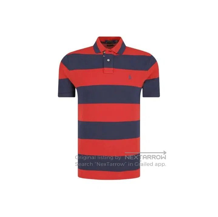 Polo Ralph Lauren Polo Ralph Lauren Red Stripe Pony Logo Polo Shirt. Size US XS / EU 42 / 0 - 1 Thumbnail