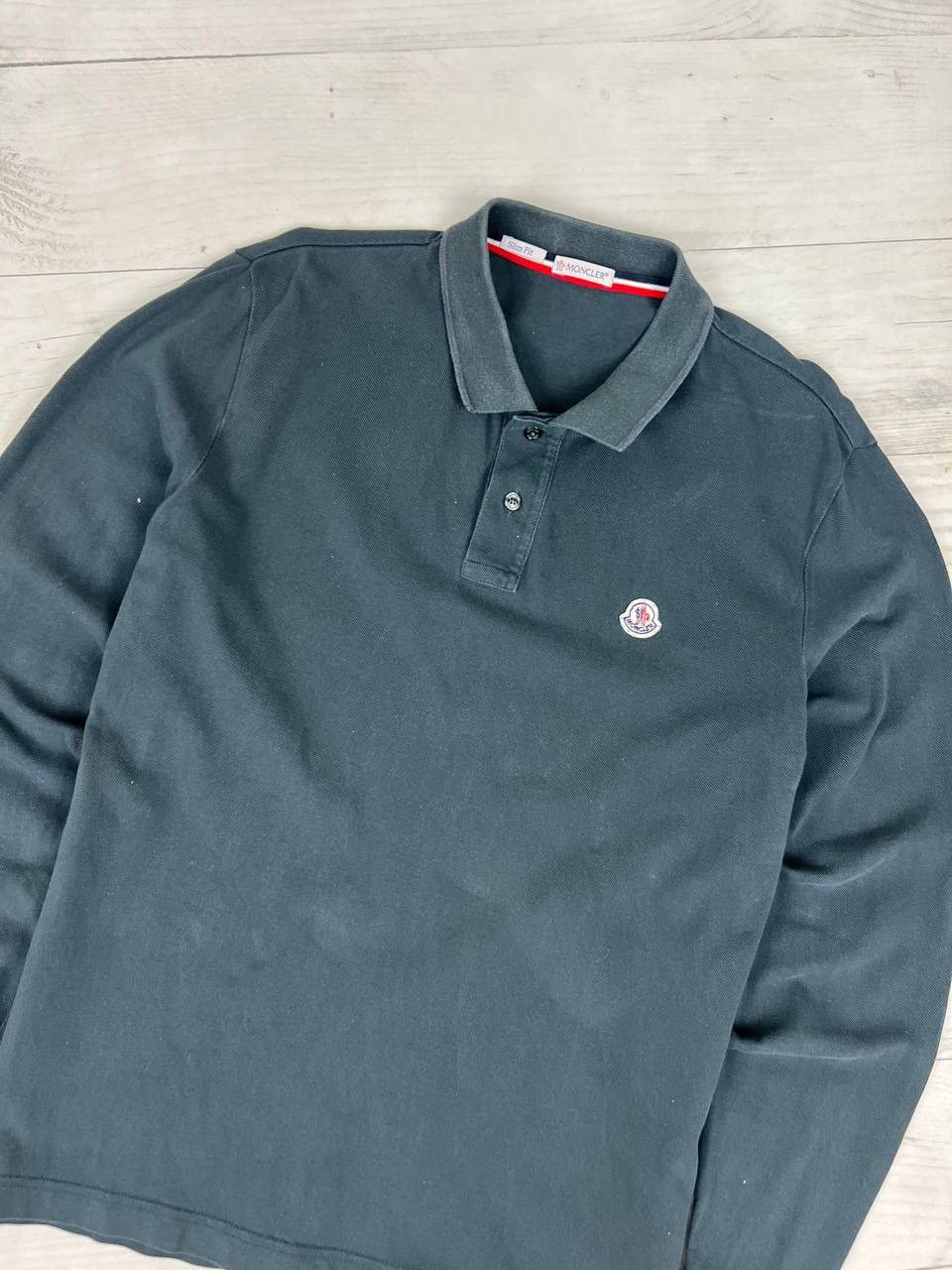 Moncler Moncler Maglia Polo Manica Lunga Shirt Long Sleeve Logo Size US XL / EU 56 / 4 - 2 Thumbnail