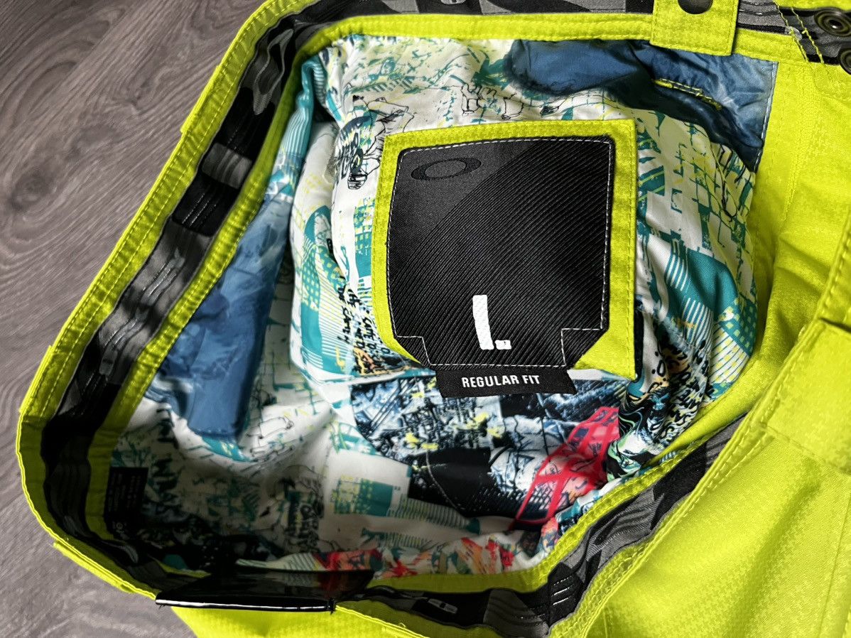 Oakley Oakley Vintage Techwear Ski Pants Neon Lime Green Cyber Y2K Size US 34 / EU 50 - 8 Thumbnail